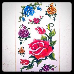 TEMPORARY ROSE TATTOOS 🌹